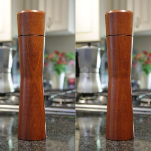 Slender Hourglass Mill - Brown Ivory