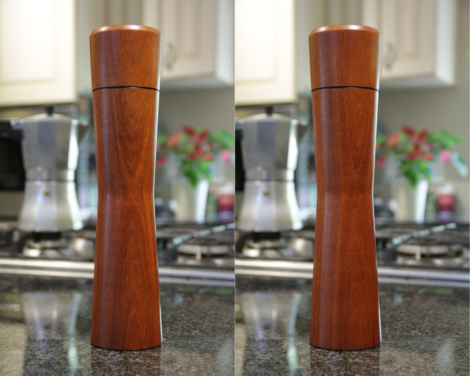 Slender Hourglass Mill - Brown Ivory