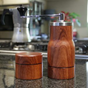 Coffee Grinder and Bean Box - Rosewood